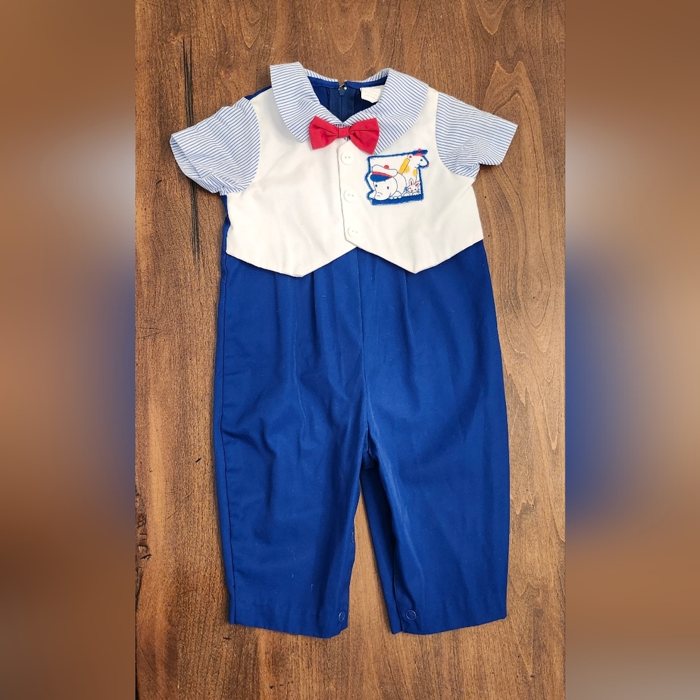 Baby TOGS Outfit Bow Tie 6-9 Months